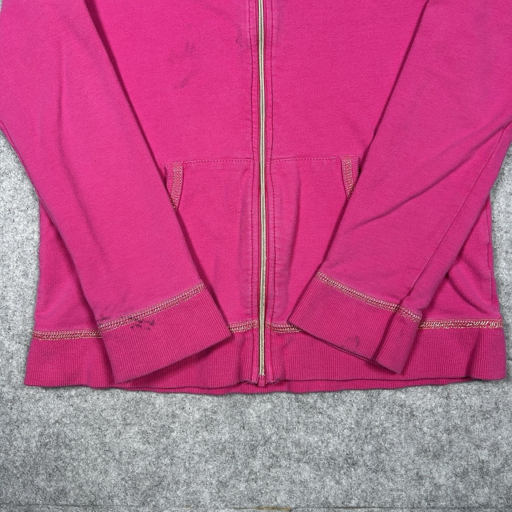 Juicy Couture Hoodie YOUTH Girls Size 8/10 Pink Y2K Full Zip Double Sided - Picture 6 of 15